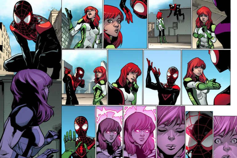 Spider-Man and Spider-Woman join forces with the X-Men in an epic battle against evil.