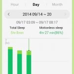 Gear Fit sleep tracker - screenshot.