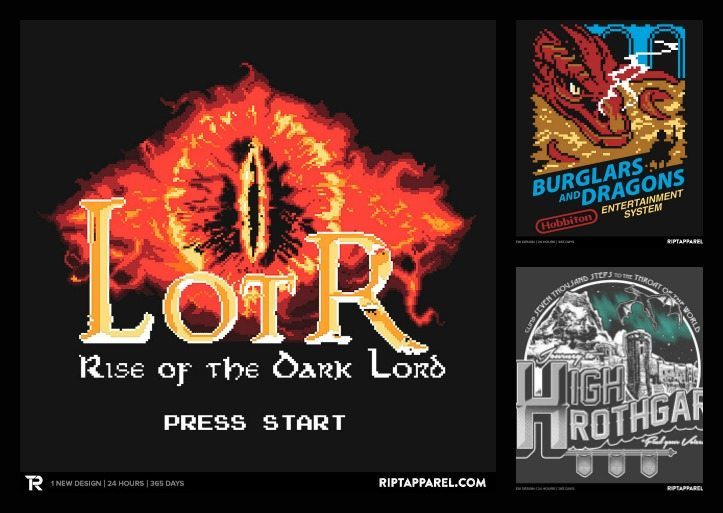 Lord of the Rings t-shirts.