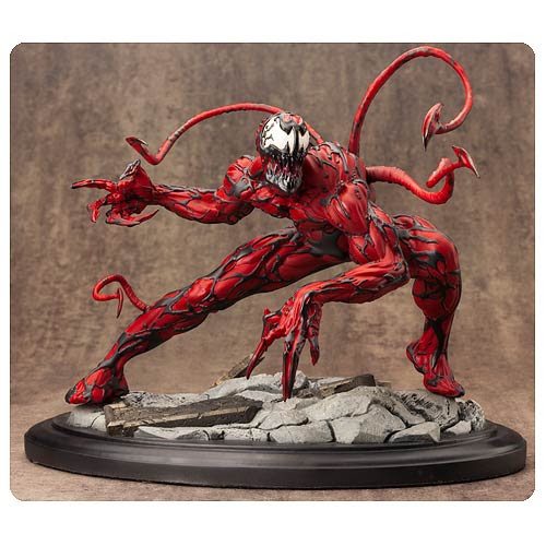 A Kotobukiya statue of Venom on a black base.