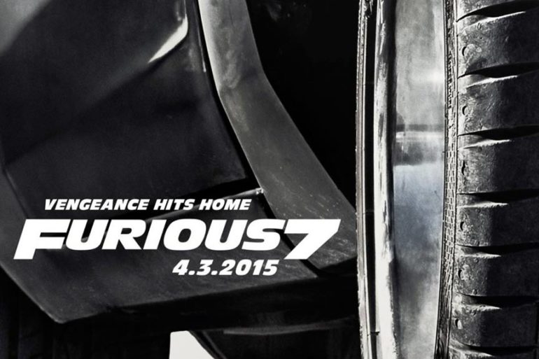 Furious 7 movie poster.