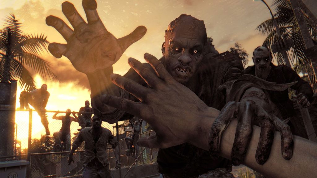 A zombie is reaching for a hand in the video game "Dying Light".