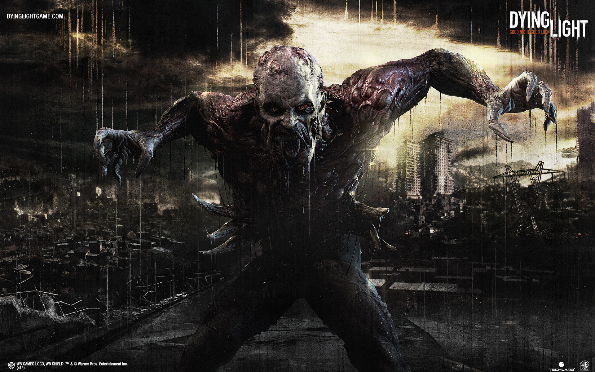 An image of a zombie in the city featured in Dying Light.
