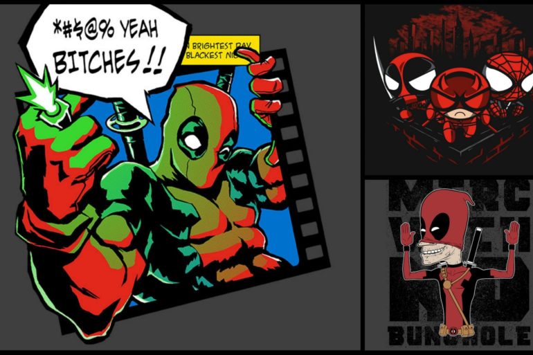 Deadpool tees available at Ript Apparel.