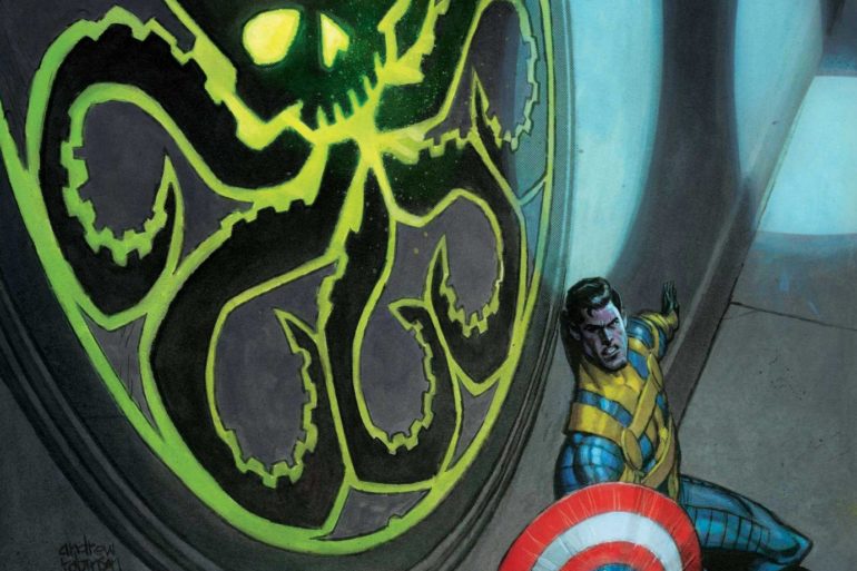 The cover of "Hail Hydra" featuring a sinister octopus lurking in the background.