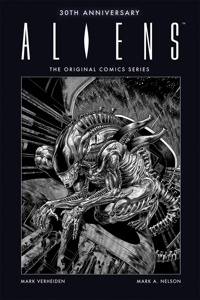The cover of the original Aliens comic series.