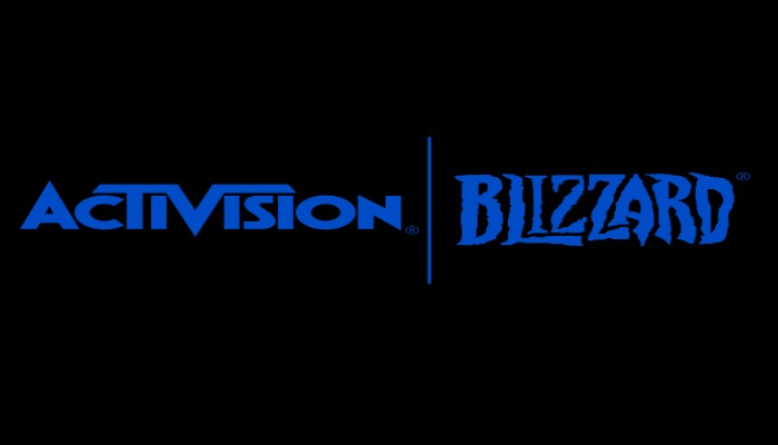 Activision logo against a black background.