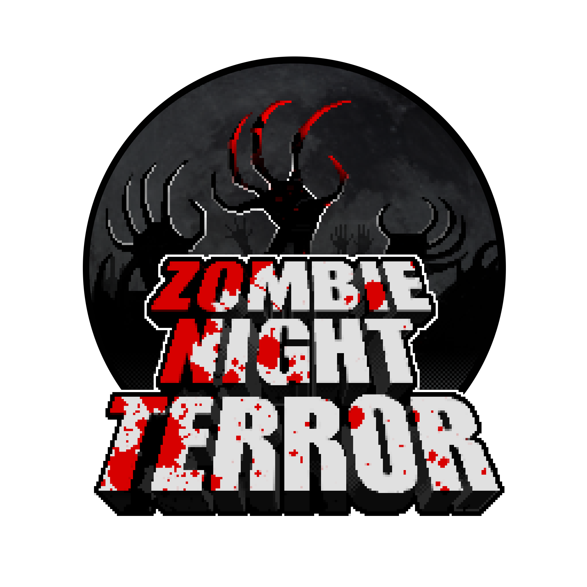 The logo for Zombie Night Terror features a terrifying zombie.