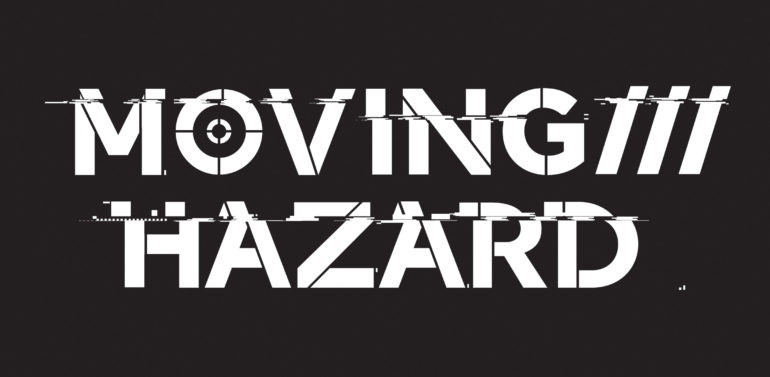 Moving hazard logo.