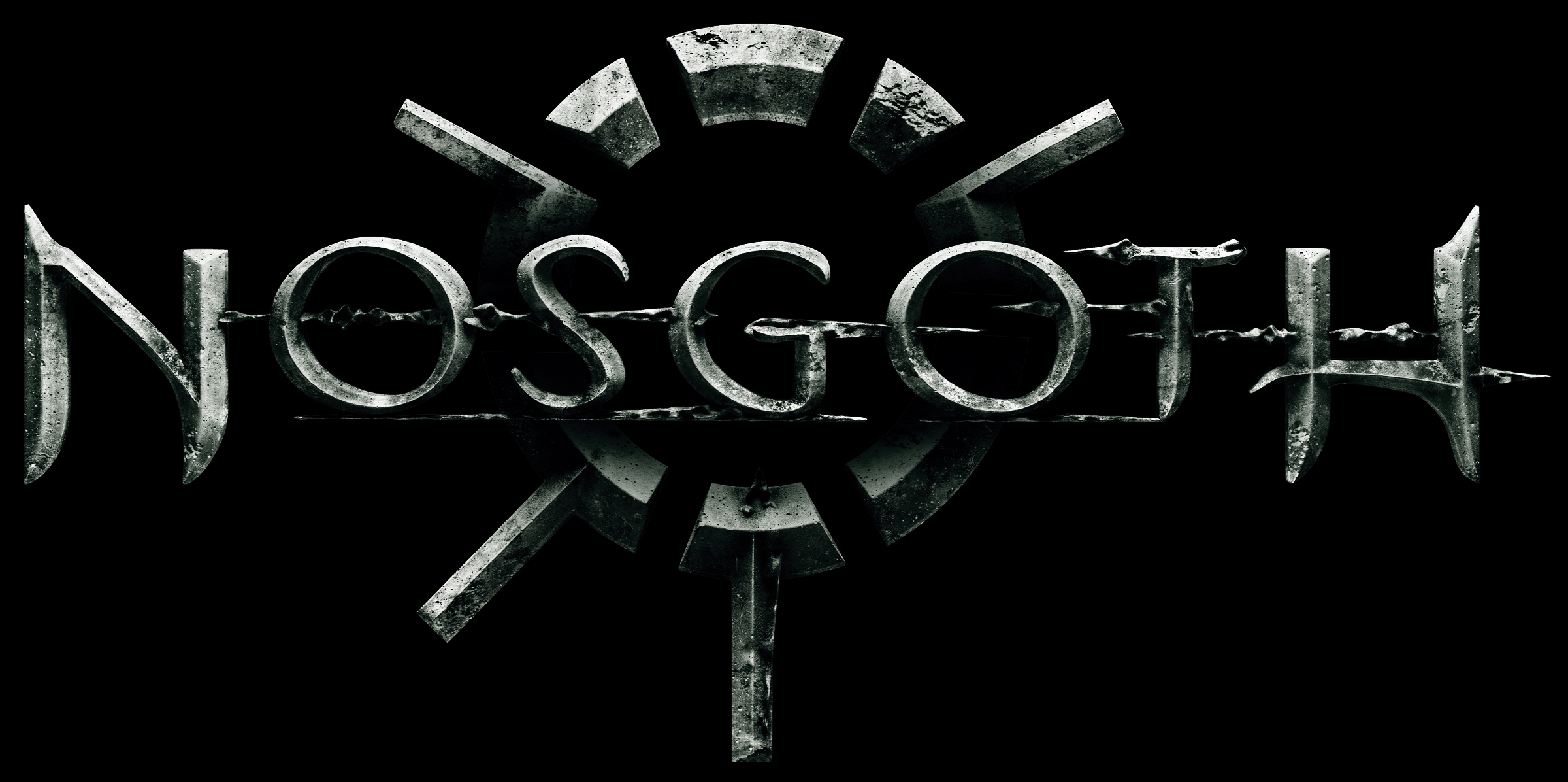 The Nosgoth logo on a black background.