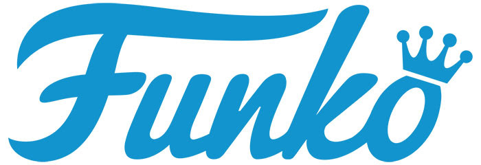 A blue logo featuring the word funko.