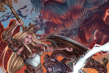 The cover of Smite, the fantastic war video game.