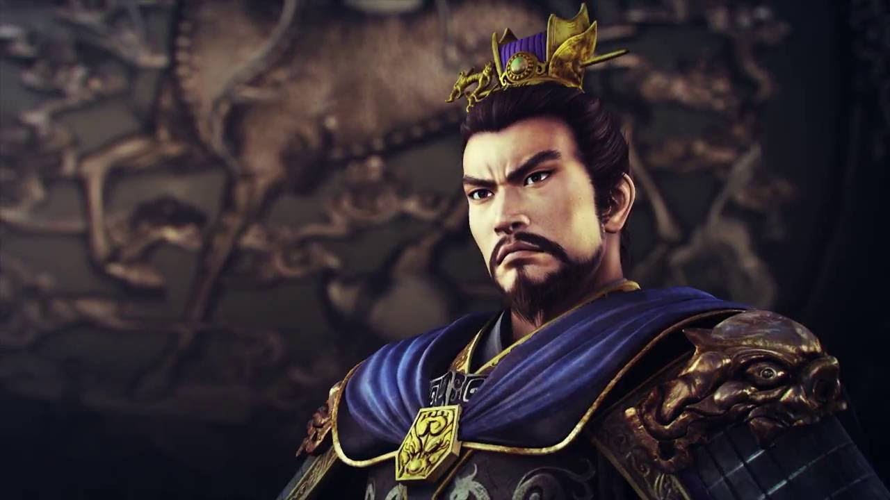 A man in a Chinese costume portraying Romance of the Three Kingdoms XIII.