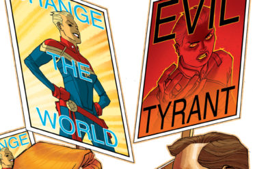 Captain Marvel battles an evil tyrant.