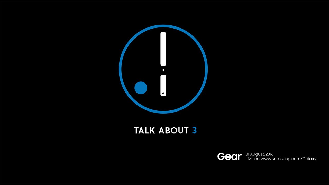 A black background with the words Samsung talk about 3.