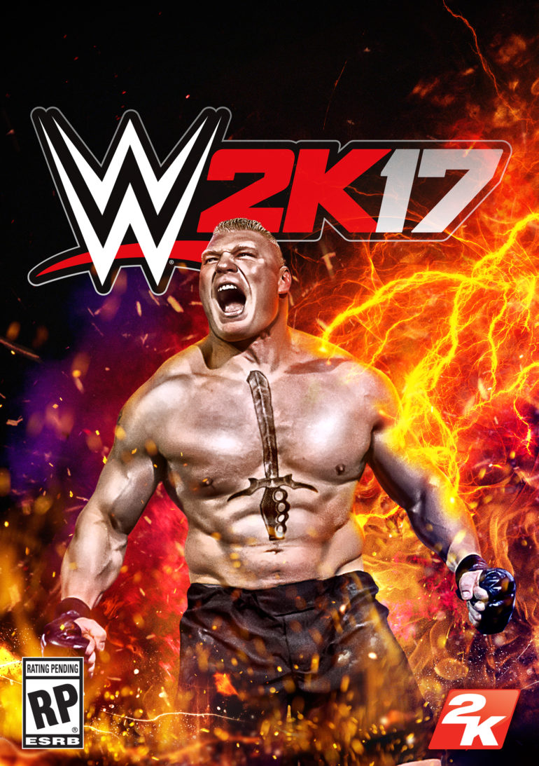 The cover of wwe 2k17.