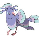 A purple bird Pokémon.