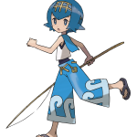 A Pokémon character with a sword.