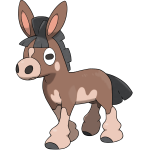 A Pokémon donkey depicted on a white background.