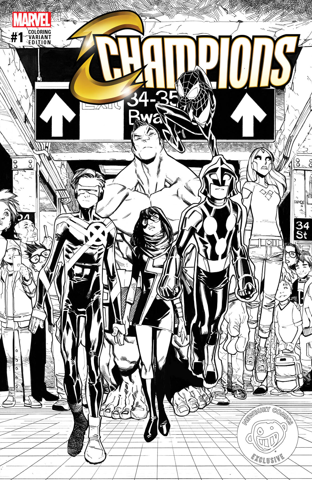 The Champions' cover showcases a group of superheroes.