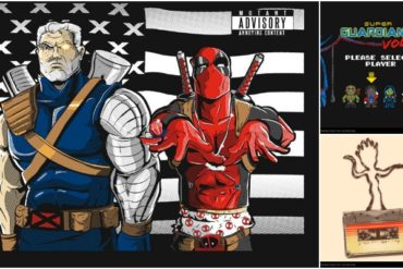 A collection of Deadpool t-shirts and other items from Ript Apparel.