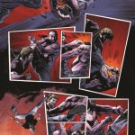 A comic page showcasing the intense battle between two men, one wielding the powerful Iron Fist.