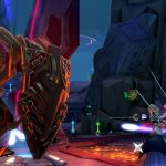 A screenshot of the Battleborn video game with two characters fighting.