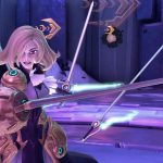 A woman wielding swords in Battleborn.