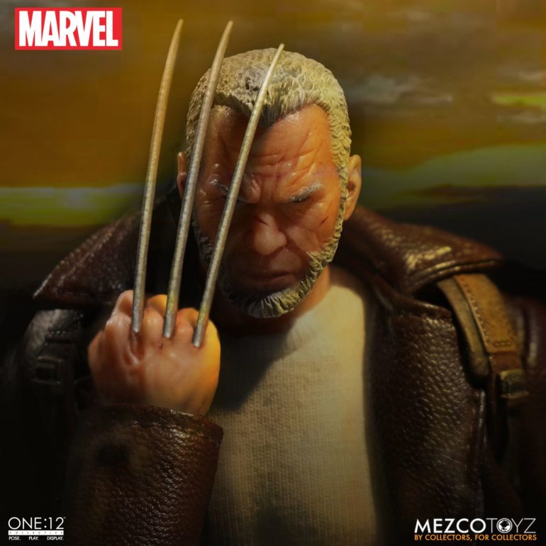 A Wolverine action figure inspired by Logan's leather jacket.