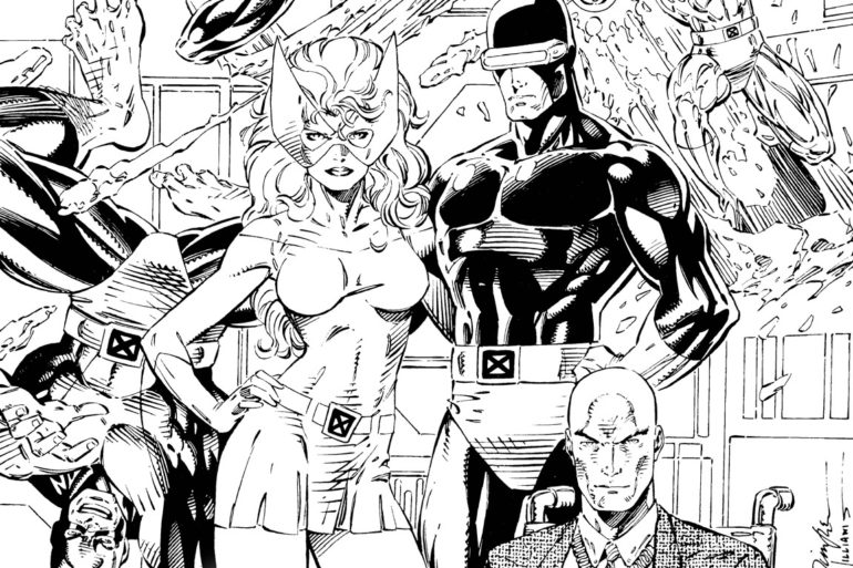 Jim Lee's cover of X-Men Blue.