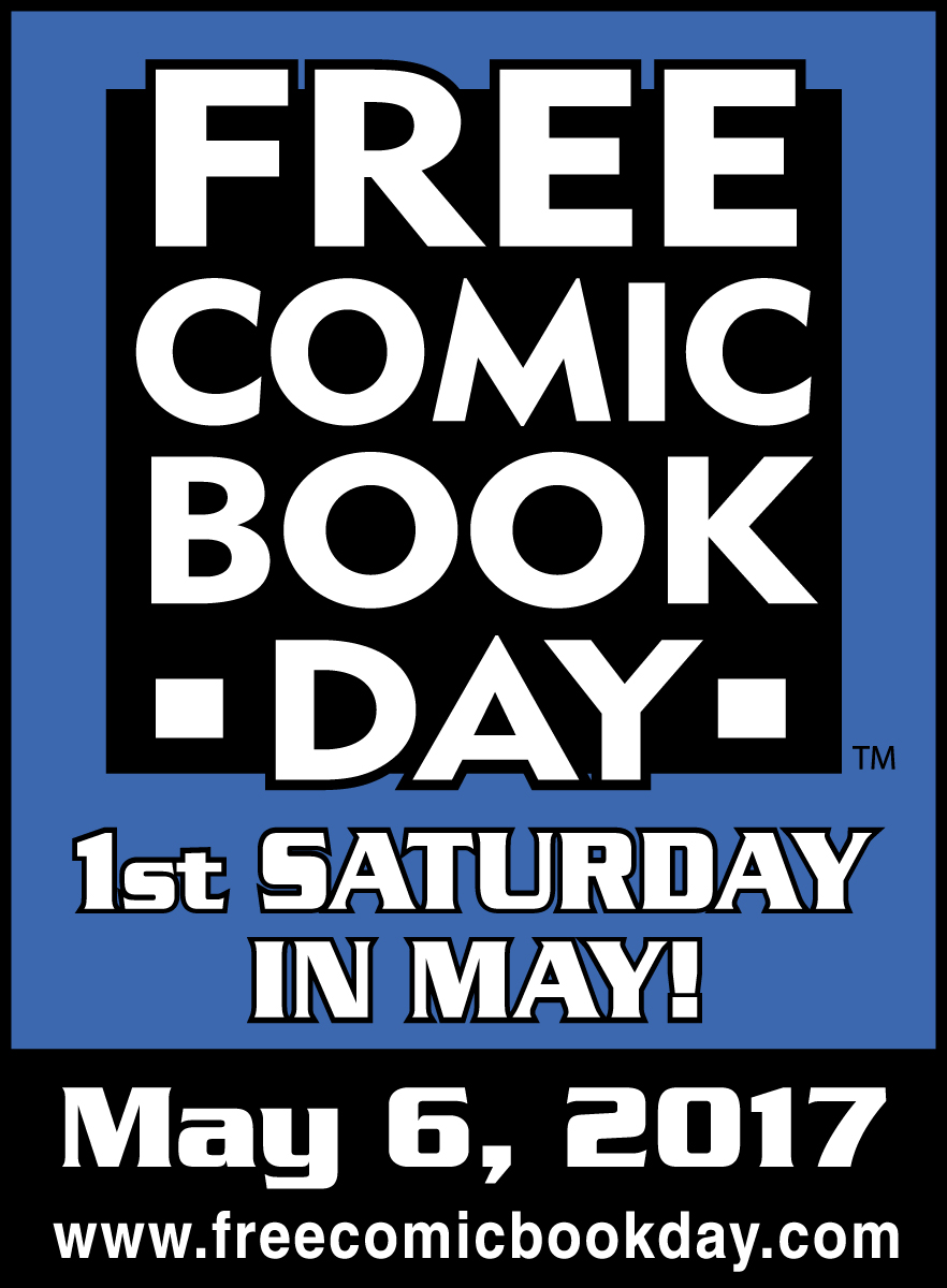 Free comic book day event takes place on the first Saturday in May.