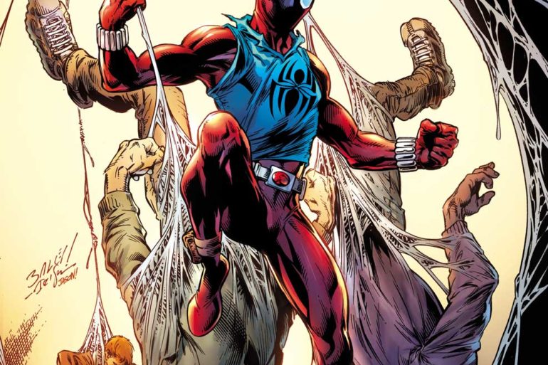 The cover of Scarlet Spider's debut issue.