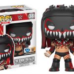A Funko pop vinyl figure of a WWE wrestler.