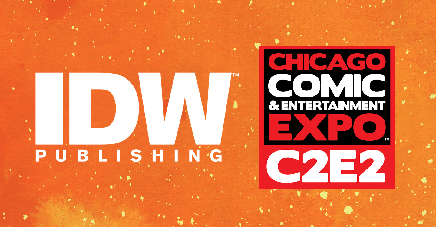 The IDW logo on a background.