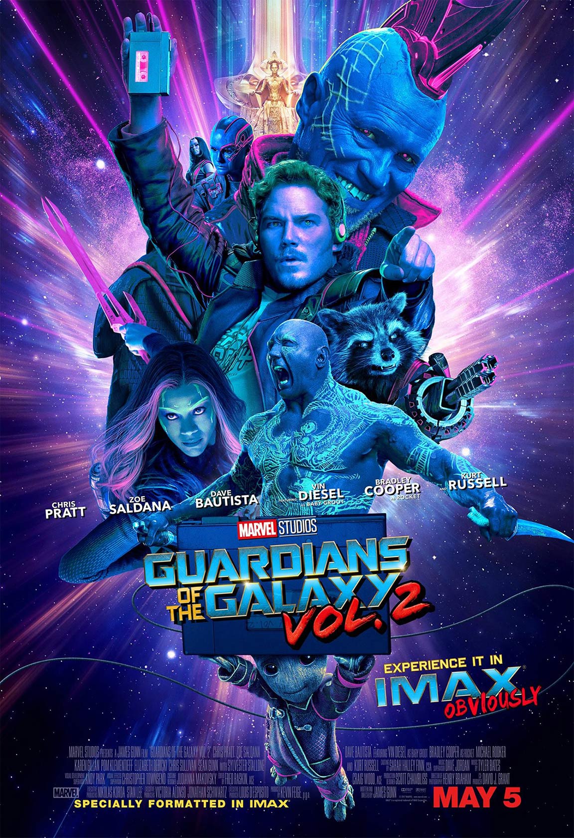 The poster for Guardians of the Galaxy Vol. 2 showcases the epic sequel to the beloved film.