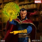 A figure of Dr. Strange showcasing a golden sphere.