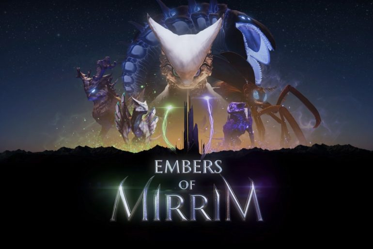 The logo for Embers of Mirrim.