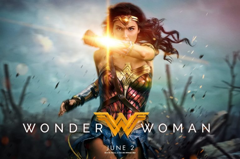 Wonder woman movie poster.