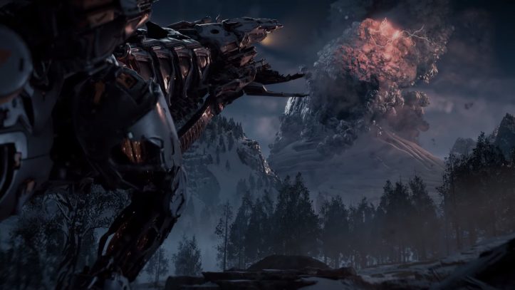 Horizon Zero Dawn: The Frozen Wilds - volcano
