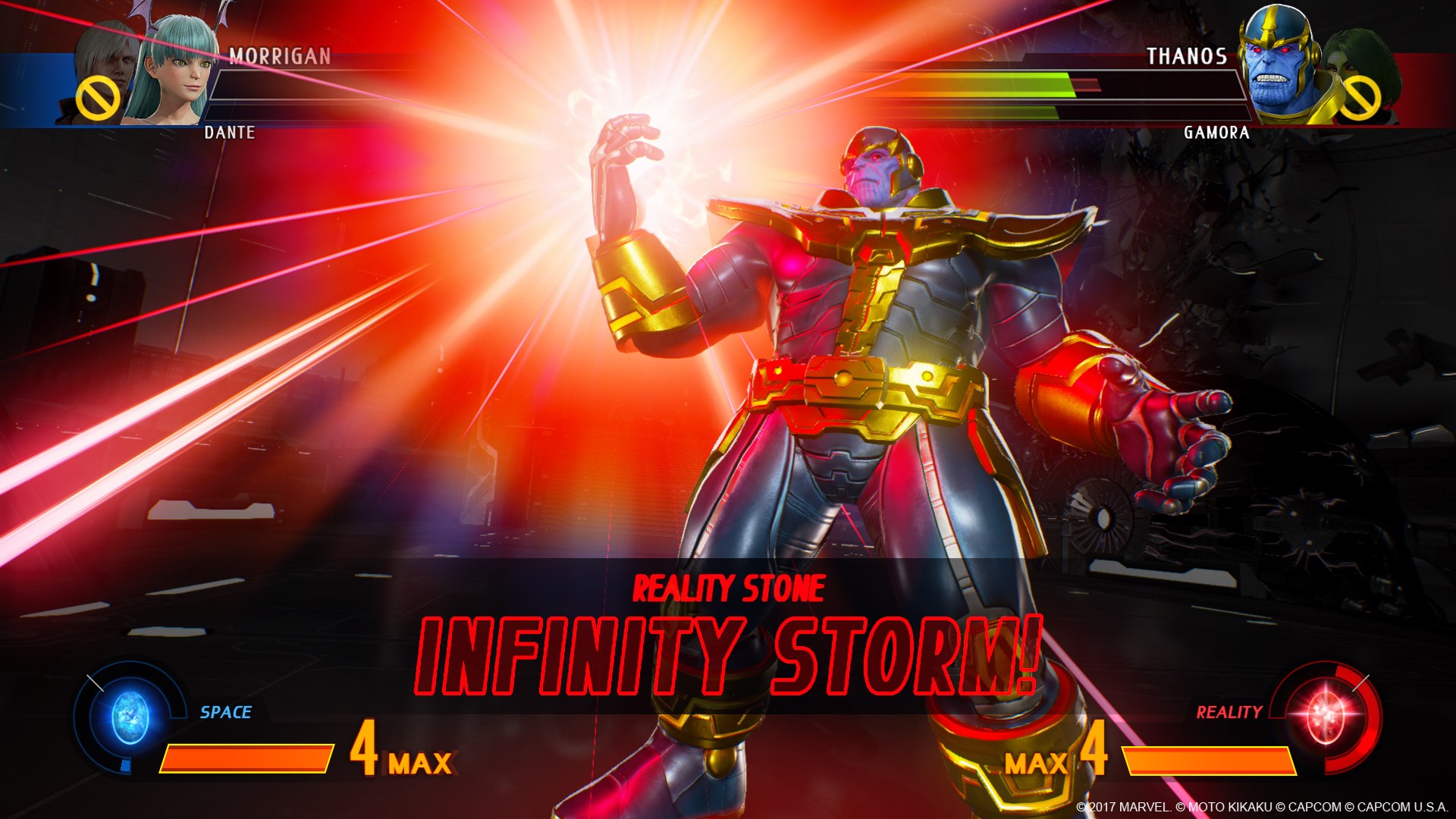 Marvel vs. Capcom: Infinite - Marvel infinity storm screenshot.