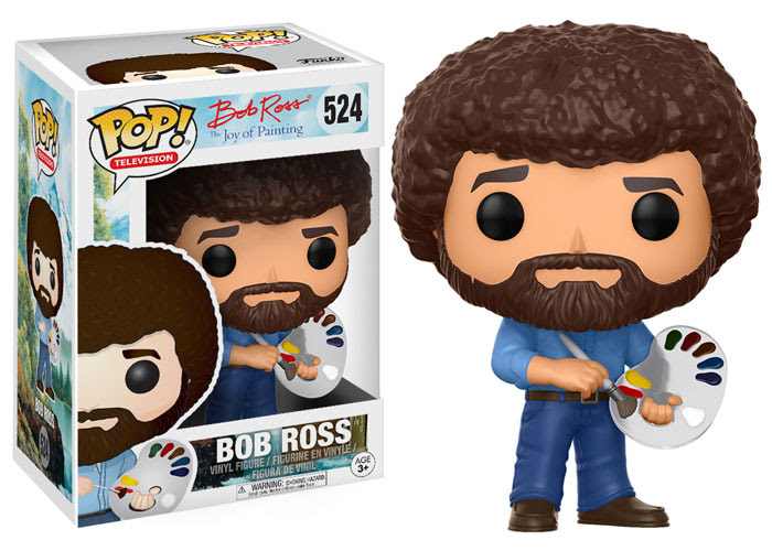 Bob Ross pop vinyl figure is a collectible item representing the beloved artist, Bob Ross.