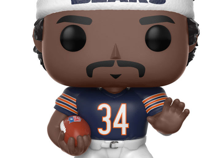 A Funko toy figurine of a football player.