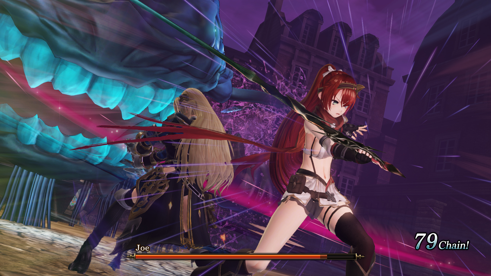 Nights of Azure 2: Bride of the New Moon - boss battle