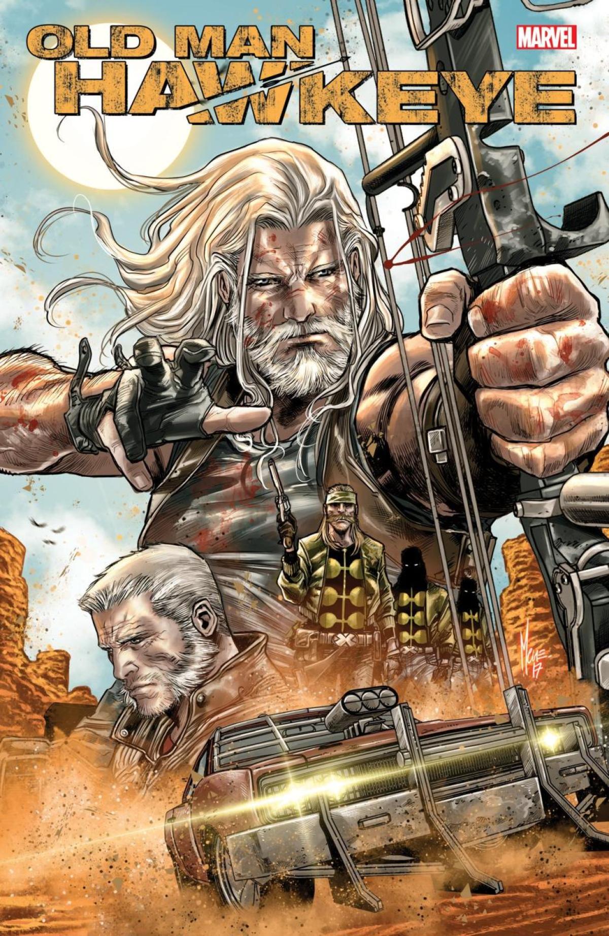Title: Old Man Hawkeye - Captivating Cover Art

Description: Immerse yourself in the visually stunning world of Old Man Hawkeye with its captivating cover artwork. Benedict's worn-out