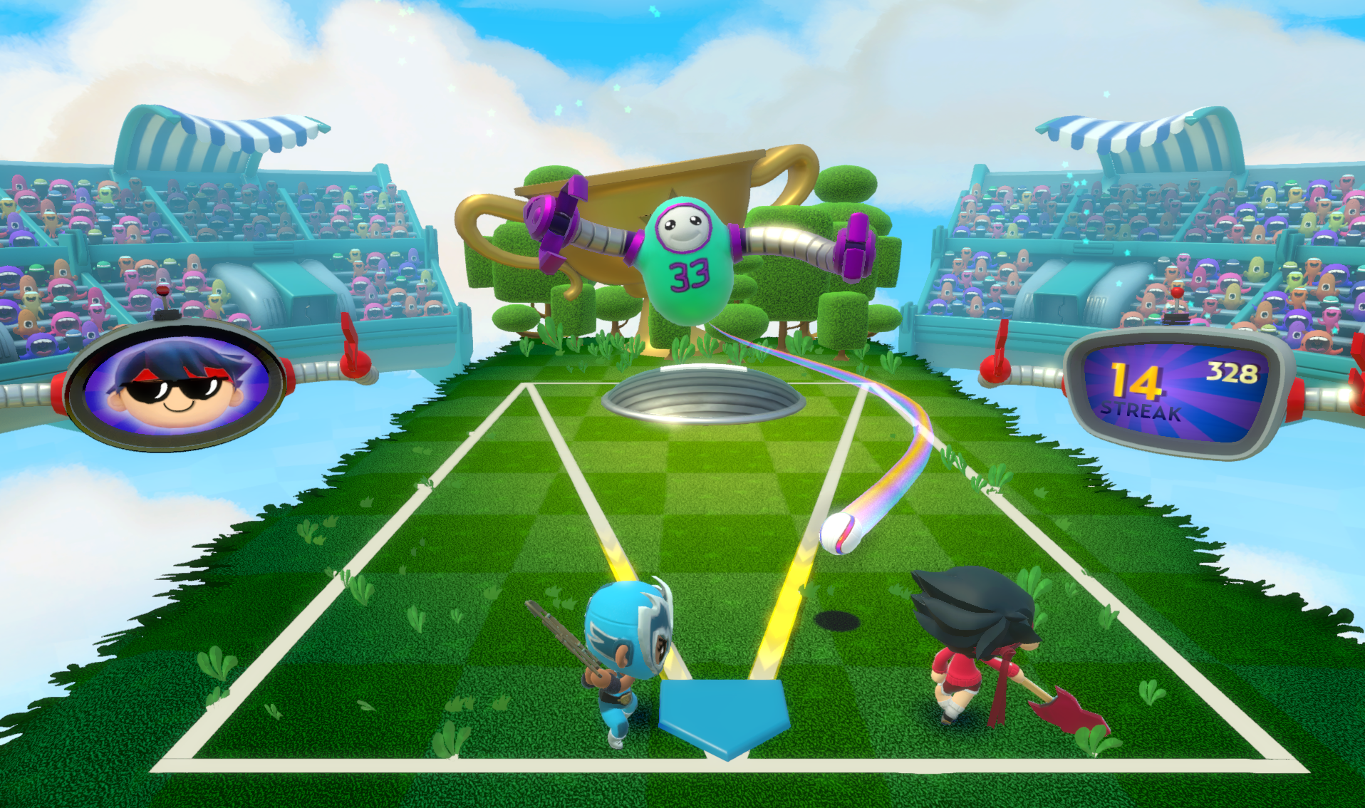 WhackyBat thro bot Super Beat Sports Hits Nintendo Switch Today Super Beat Sports - Throbot