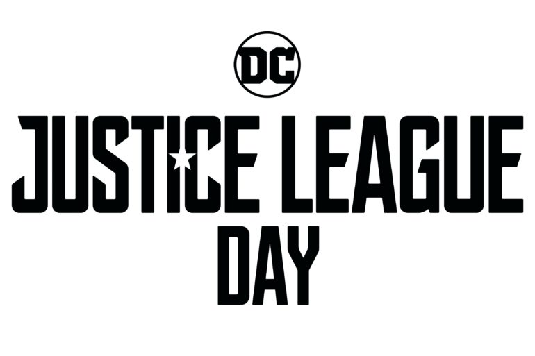 Justice League logo on a white background.