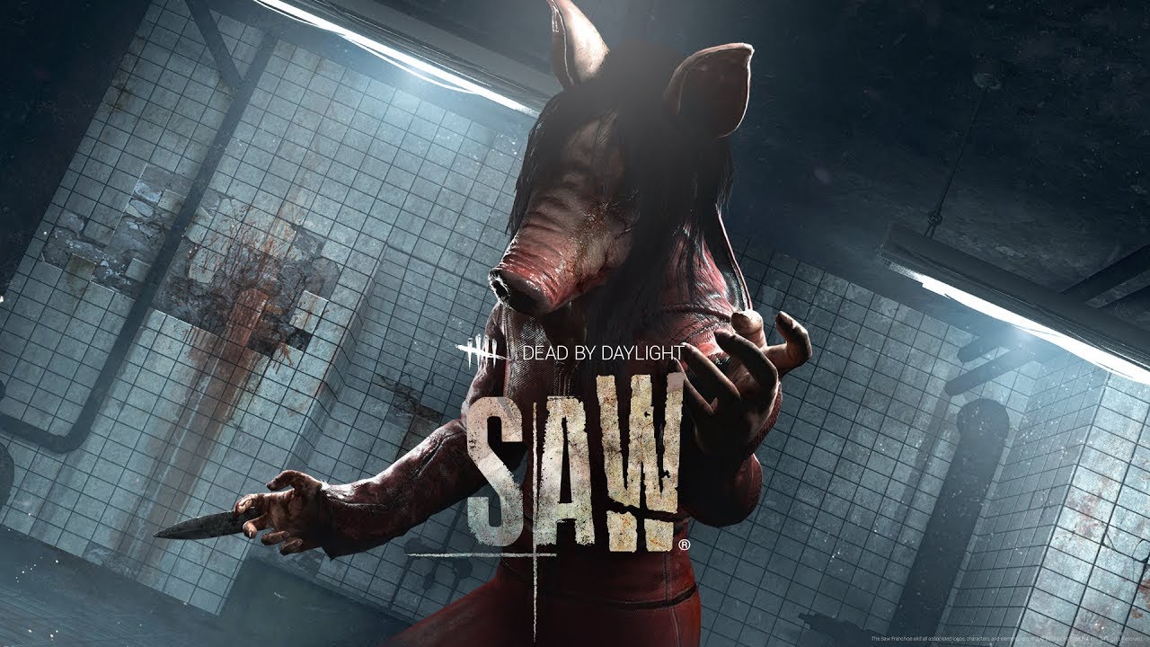 An image of a horror pig with a knife in his dead by daylight hand.