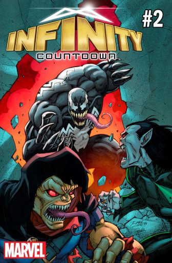 The Marvel Venom variant cover of Infinity Countdown 2.