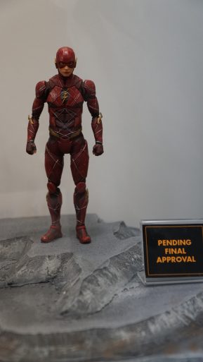 The Flash action figure from the Mezco's One:12 Collective Line is on display at Toy Fair 2018.