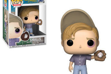 A Sandlot Funko Pop vinyl figure of a boy holding a baseball.